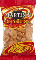 Martin's Hot & spicy Pork Rinds 1.75 oz