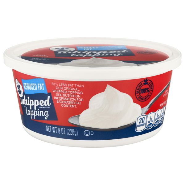 slide 1 of 1, Giant Reduced Fat Whipped Topping, 8 oz