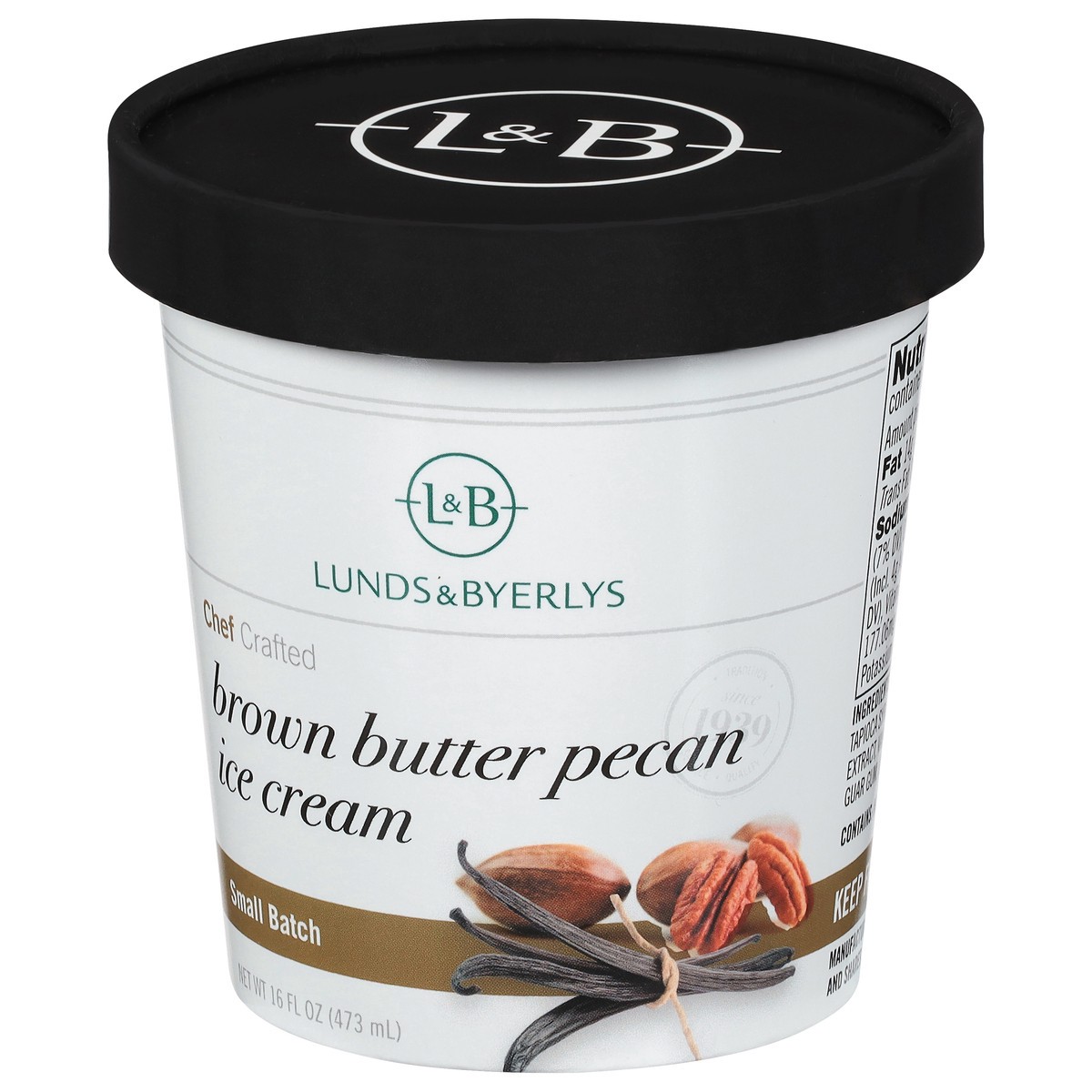 slide 3 of 4, Lunds & Byerlys Small Batch Brown Butter Pecan Ice Cream 16 fl oz, 16 fl oz