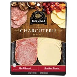 Boar's Head Duet Tray - Hard Salami, Smoked Gouda - 6oz