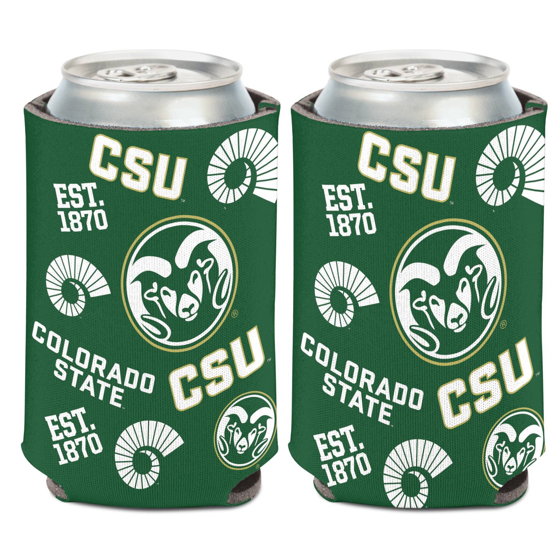 slide 1 of 3, NCAA Colorado State Rams Scatter Print Can Cooler, 1 ct