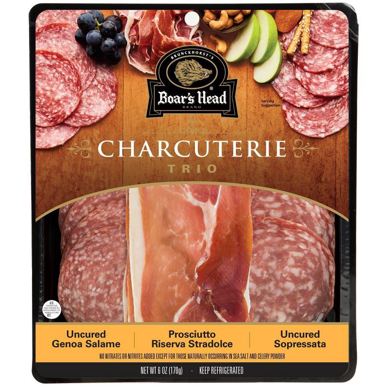 slide 1 of 5, Boar's Head Charcuterie Tray - 6oz, 6 oz