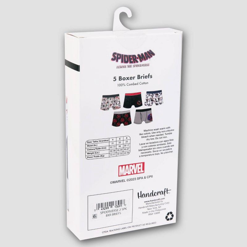 Boys' Marvel Spider-Man: Miles Morales 5pk Boxer Briefs - 8 5 ct