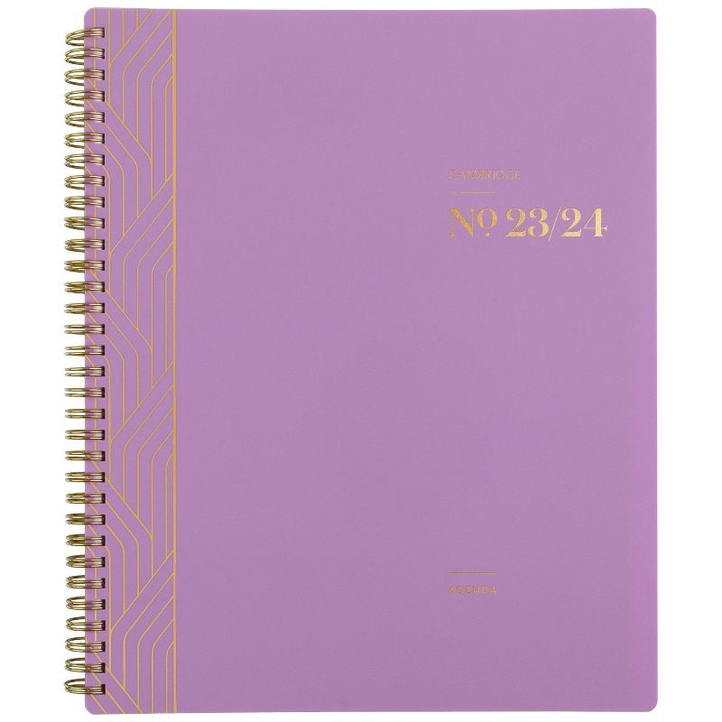 slide 1 of 8, Cambridge 2023-24 Academic Planner 11"x8.5" Weekly/Monthly Workstyle Balance Mauve, 1 ct