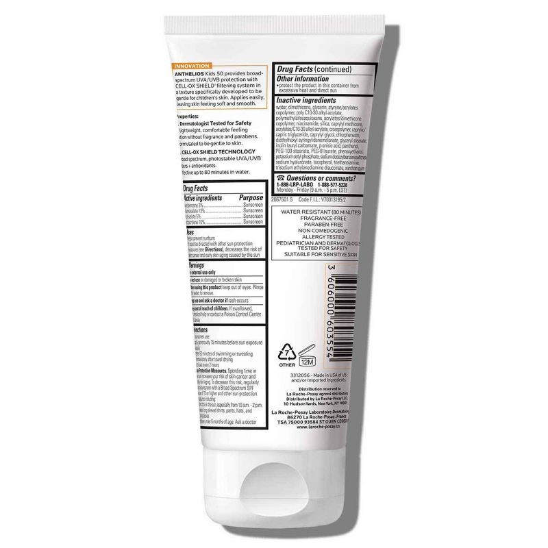 slide 7 of 8, La Roche Posay Anthelios Kids Gentle Lotion Sunscreen - SPF 50 - 6.7 fl oz, 0 x 6.7 fl oz