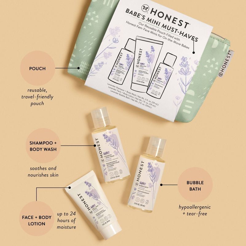 slide 3 of 7, The Honest Company Babe's Mini Must-Haves Gift Set, 1 ct