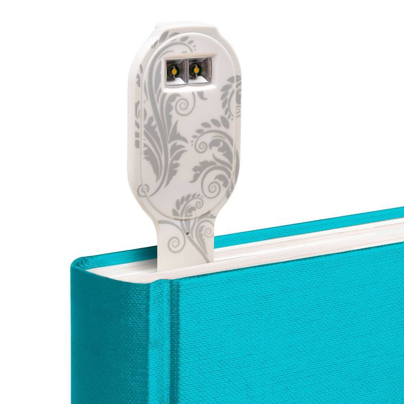 slide 4 of 8, Thinking Gifts Flexilight Rechargeable White Flowers Booklight, 1 ct