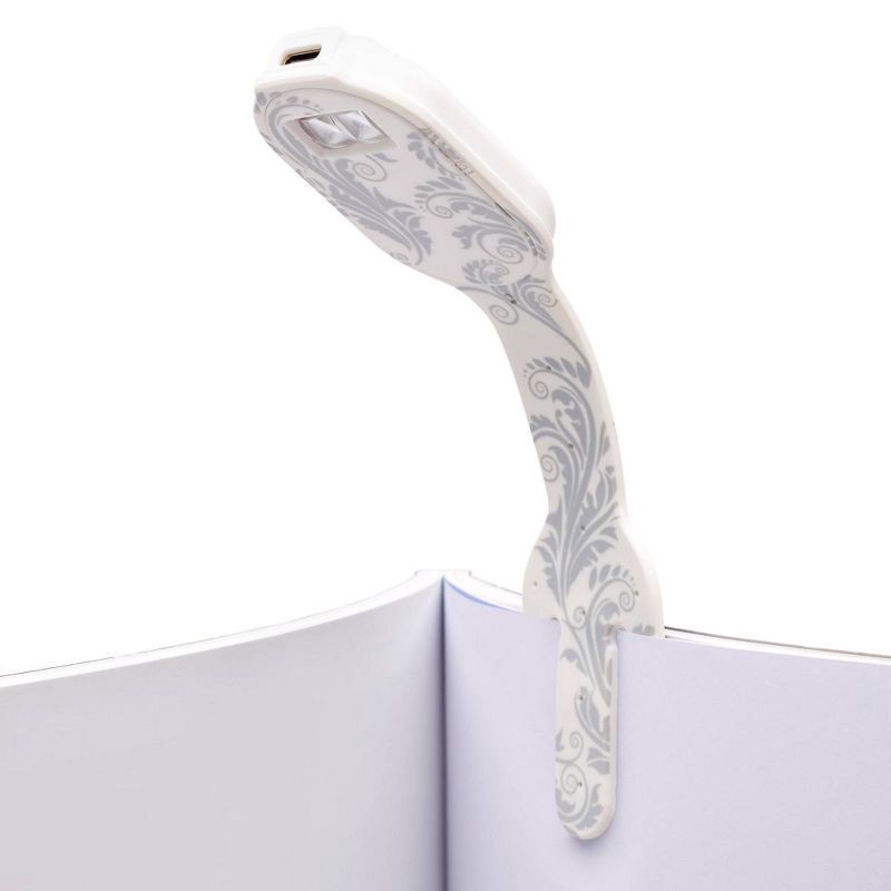slide 1 of 8, Thinking Gifts Flexilight Rechargeable White Flowers Booklight, 1 ct
