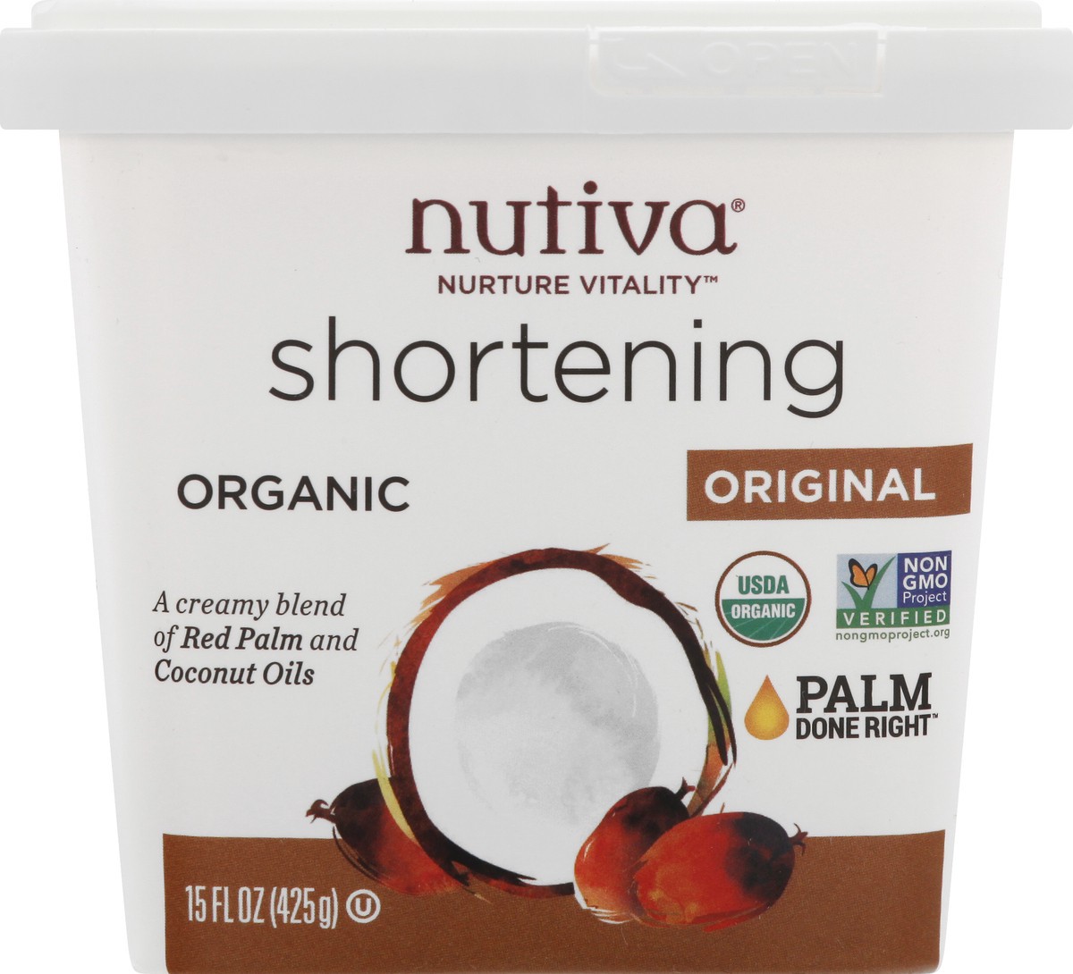 slide 2 of 13, Nutiva Organic Original Shortening, 15 oz