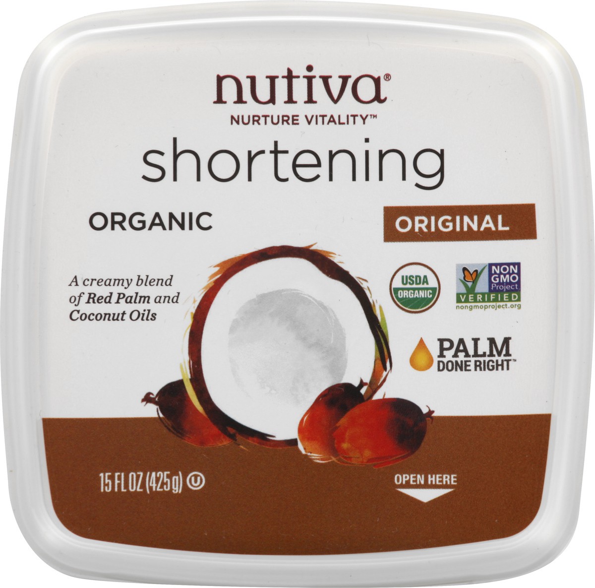 slide 12 of 13, Nutiva Organic Original Shortening, 15 oz