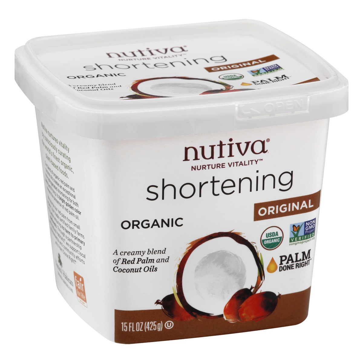 slide 13 of 13, Nutiva Organic Original Shortening, 15 oz