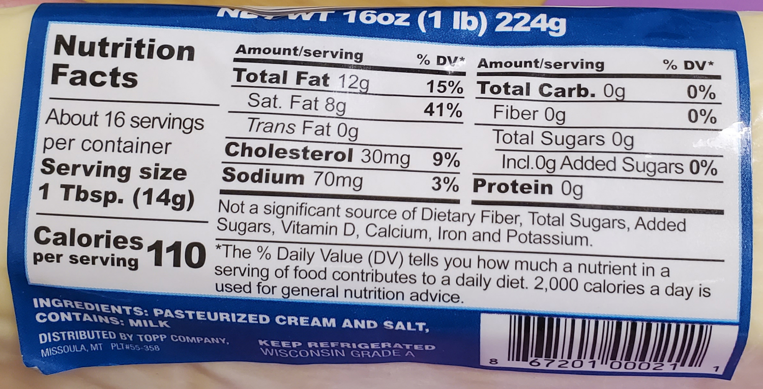 slide 2 of 2, Amish European Roll Butter, 1 lb