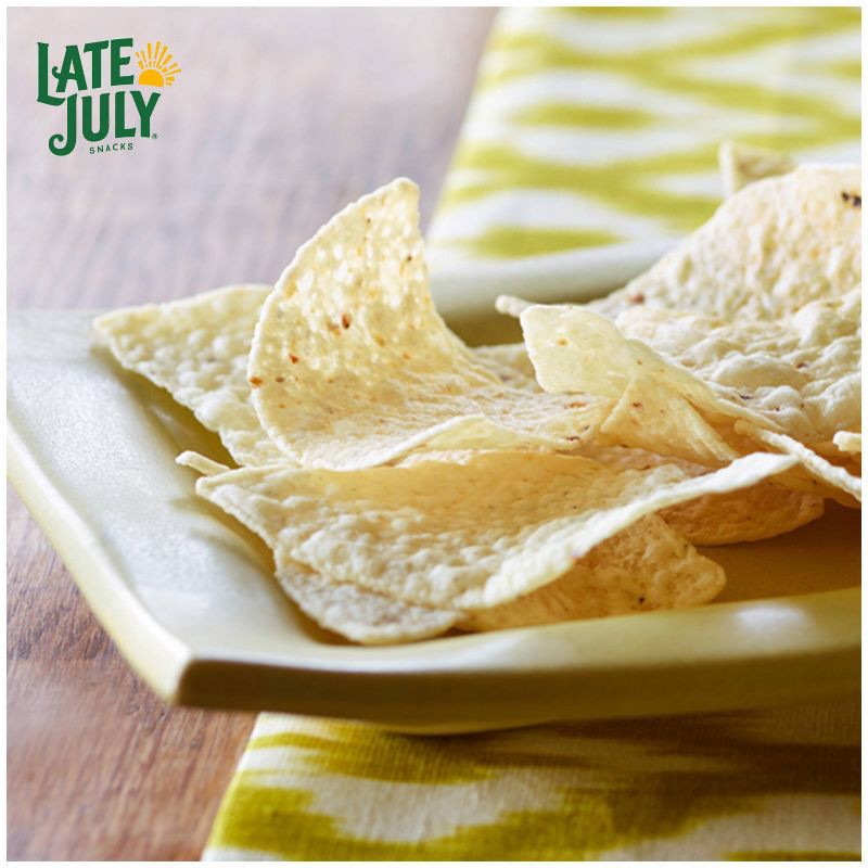 slide 4 of 9, Late July Snacks Thin and Crispy Organic Tortilla Chips with Sea Salt - 10.1oz, 10.1 oz