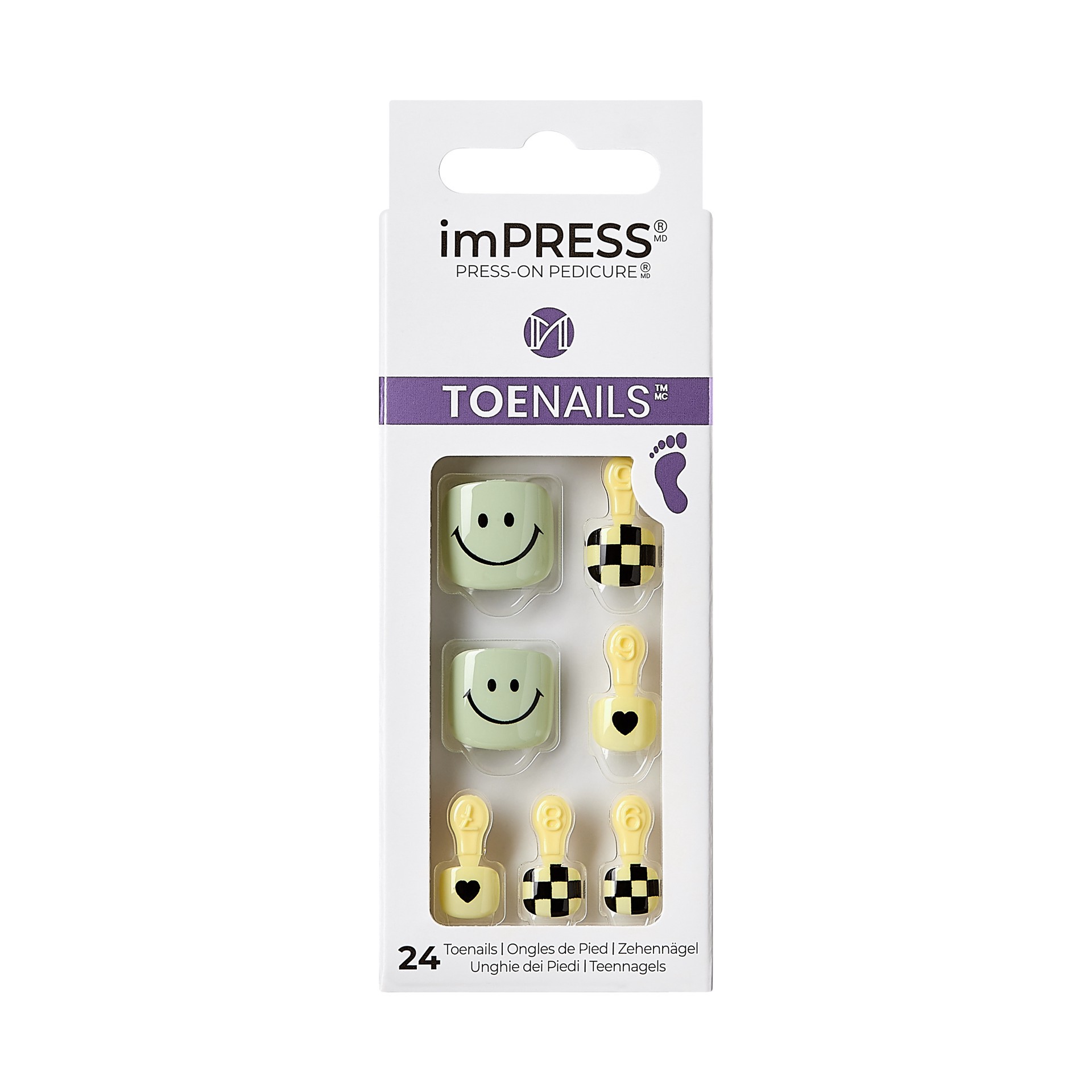 slide 1 of 5, imPRESS KS imPRESS Toenails - Rain or Shine, 1 ct