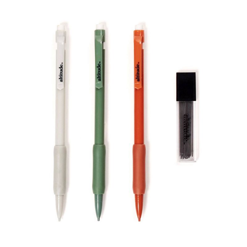 slide 2 of 5, Altitude 4pc Mechanical Pencils with Lead Refill Assorted Colors, 4 ct