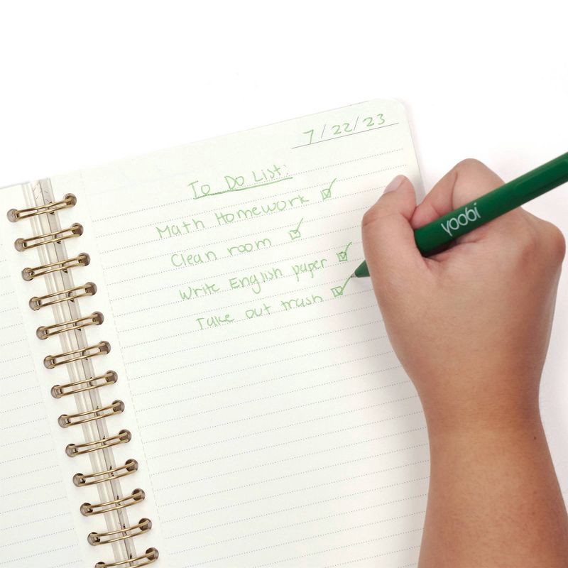 slide 6 of 9, Yoobi Evolve 200pg Ruled Journal 6"x8" Spiral Navy Succulents, 1 ct