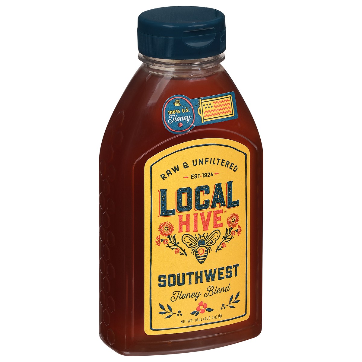 slide 5 of 9, Local Hive Southwest Raw & Unfiltered Honey Blend 16 oz, 16 oz