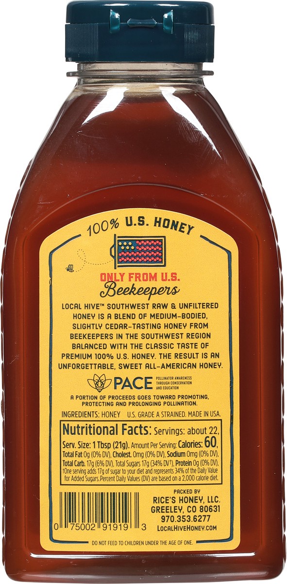 slide 6 of 9, Local Hive Southwest Raw & Unfiltered Honey Blend 16 oz, 16 oz