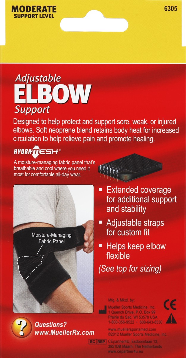 slide 2 of 5, Mueller Elbow Support 1 ea, 1 ct