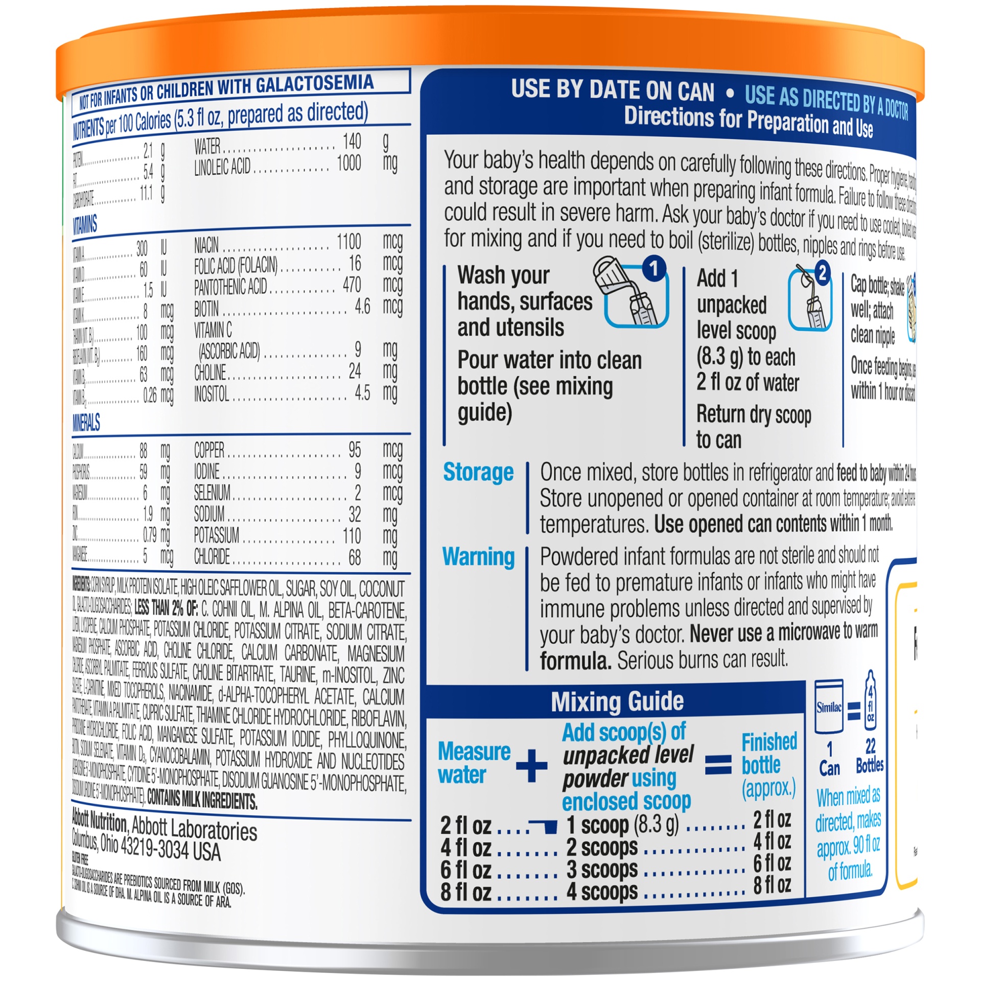 slide 5 of 8, Similac Sensitive For Fussiness and Gas Powder Infant Formula - 12.5oz, 12.5 oz