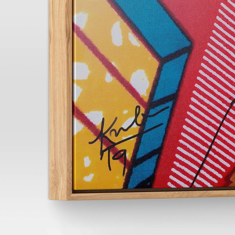 slide 4 of 4, 30" x 30" Pattern Portrait by Adekunle Adeleke Framed Wall Canvas - Threshold™: Modern Digital Art, Polystyrene Frame, 1 ct