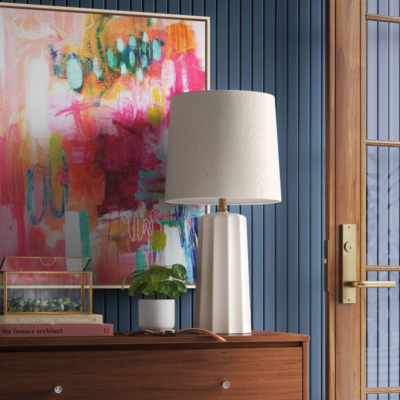 slide 2 of 4, 24" x 30" Colorful Collage by Amira Rahim Framed Wall Canvas - Threshold™: Modern Abstract Digital Art, Polystyrene Frame, 1 ct