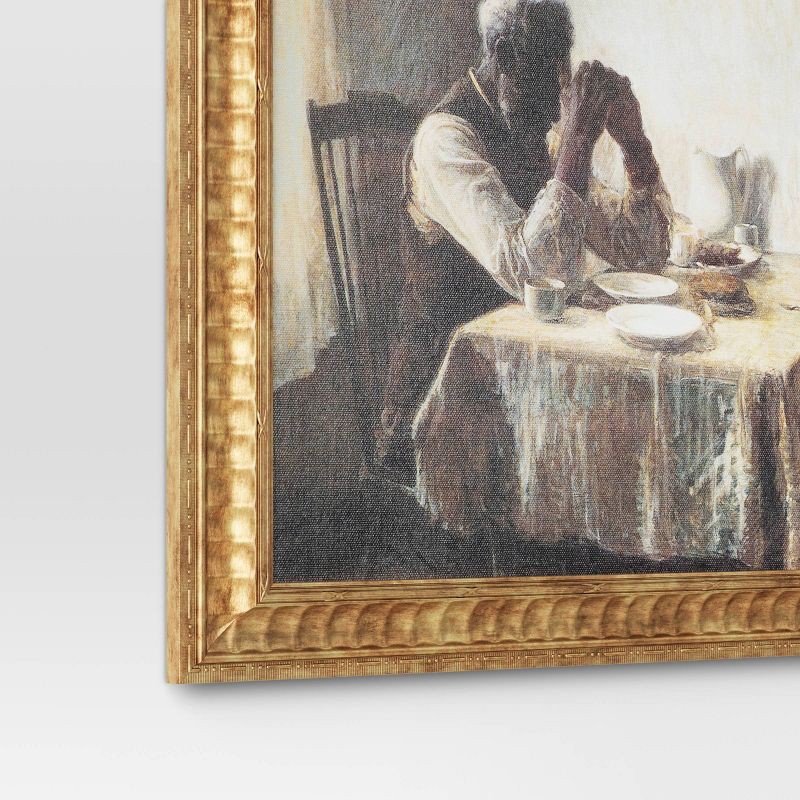 slide 4 of 4, 20" x 16" The Thankful Poor by Henry Ossawa Tanner Vintage Framed Wall Cotton Canvas Gold - Threshold™, 1 ct
