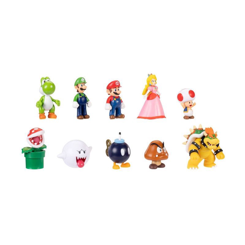 slide 7 of 10, Jakks Pacific Nintendo Super Mario Friends & Foes 2.5" Mini Figures (Target Exclusive) - 10pk, 10 ct