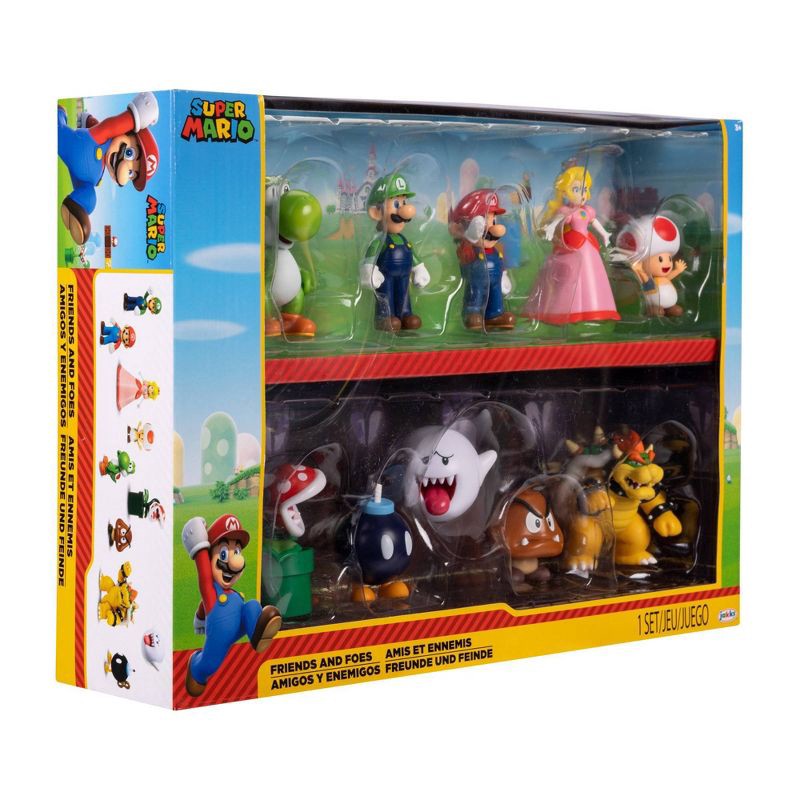 slide 8 of 10, Jakks Pacific Nintendo Super Mario Friends & Foes 2.5" Mini Figures (Target Exclusive) - 10pk, 10 ct