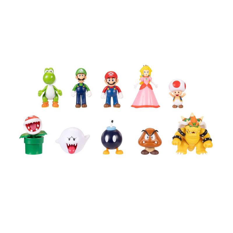 slide 1 of 10, Jakks Pacific Nintendo Super Mario Friends & Foes 2.5" Mini Figures (Target Exclusive) - 10pk, 10 ct