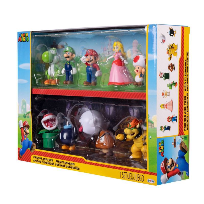 slide 9 of 10, Jakks Pacific Nintendo Super Mario Friends & Foes 2.5" Mini Figures (Target Exclusive) - 10pk, 10 ct