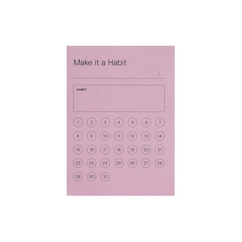 slide 7 of 7, Post-it 3"x4" Notes Habit Tracker, 1 ct