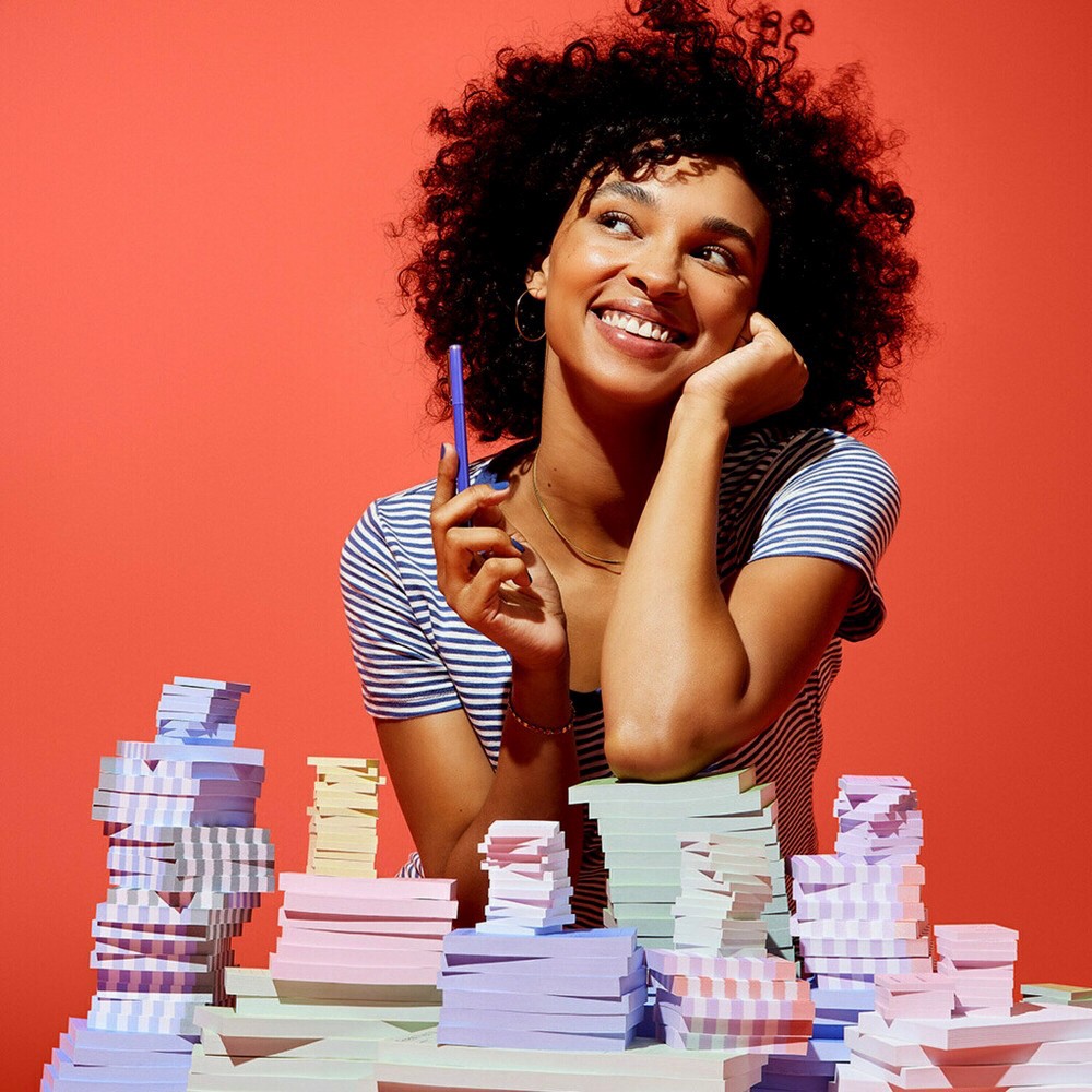 slide 4 of 7, Post-it 3"x4" Notes Habit Tracker, 1 ct