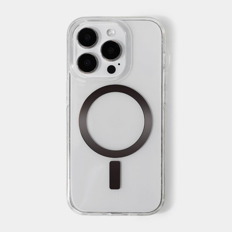slide 1 of 6, iPhone 14 Pro Case with MagSafe - heyday™ Clear: Plastic Solid Pattern, 1 ct