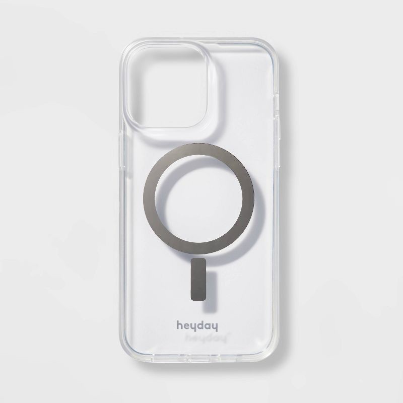 slide 1 of 3, iPhone 14 Pro Max Case with MagSafe - heyday™ Clear: MagSafe Compatible, Plastic, 1 ct