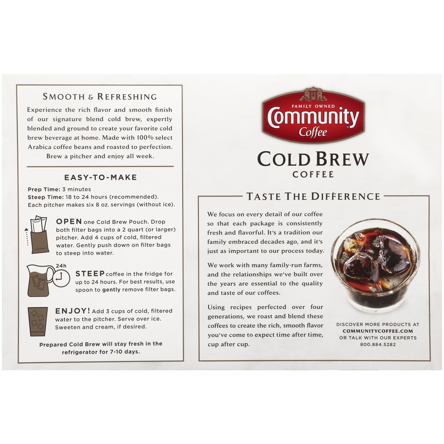 slide 4 of 7, Community Coffee Cold Brew Coffee - 8 oz, 8 oz