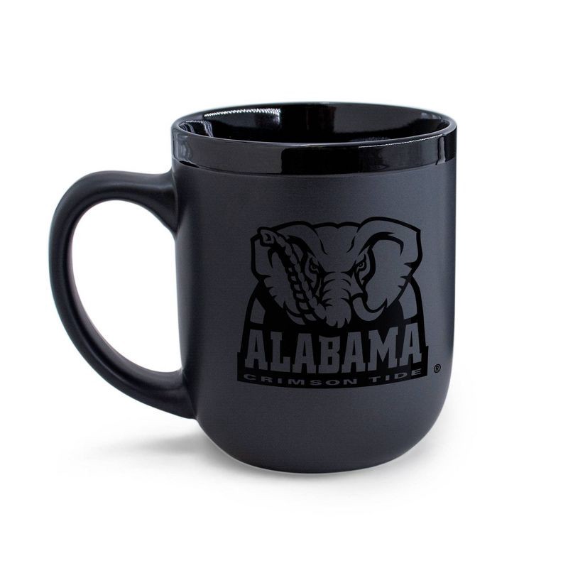 NCAA Alabama Crimson Tide 12oz Ceramic Coffee Mug - Black 12 oz