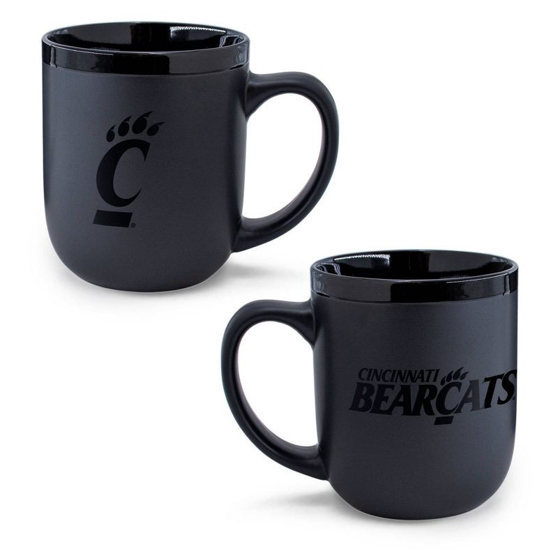 slide 3 of 3, NCAA Cincinnati Bearcats 12oz Ceramic Coffee Mug - Black, 12 oz