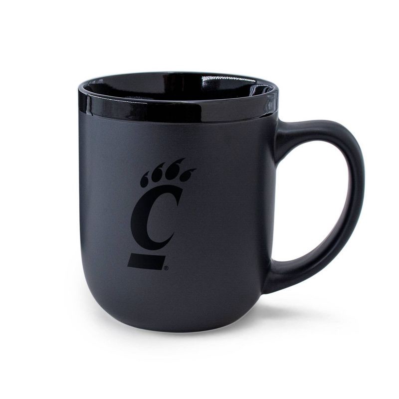 slide 1 of 3, NCAA Cincinnati Bearcats 12oz Ceramic Coffee Mug - Black, 12 oz