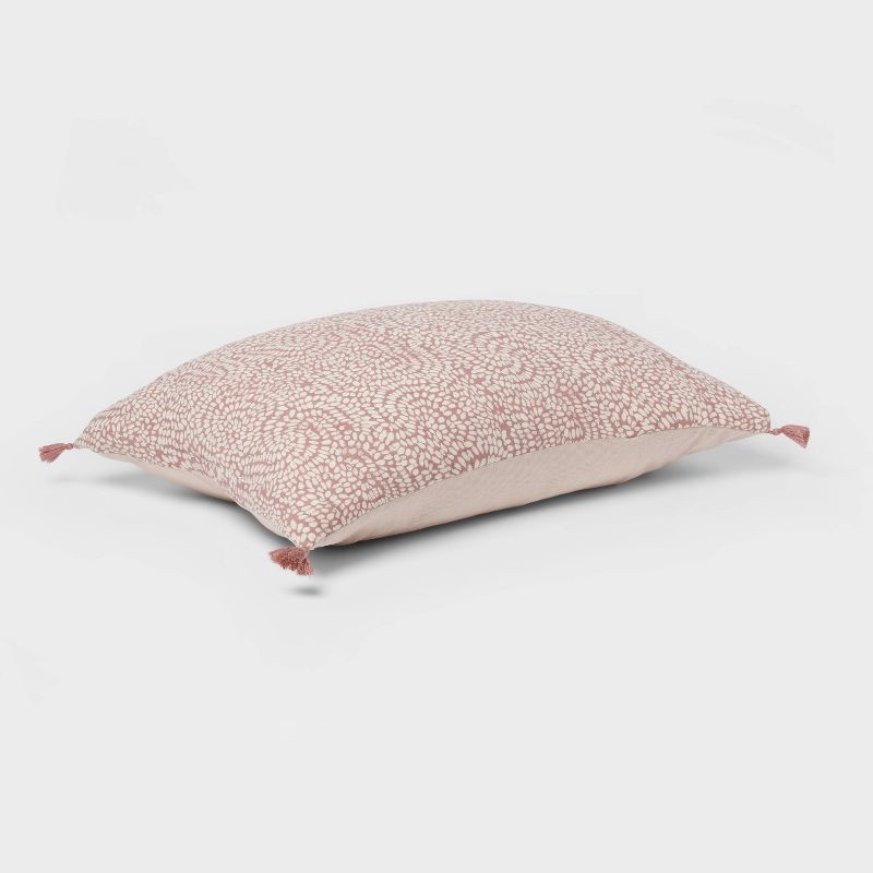 slide 3 of 5, Standard Reversible Matelasse Swirl Quilt Sham Purple - Threshold™: Cotton Jacquard, OEKO-TEX Certified, No Flange, 1 ct