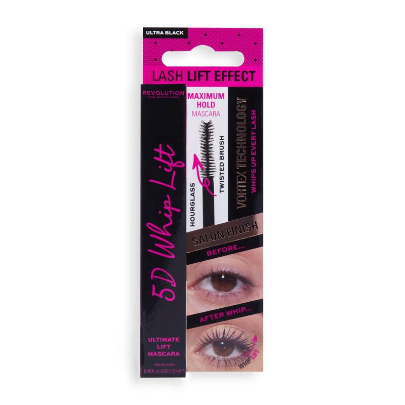 slide 9 of 9, Makeup Revolution 5D Whip Lift Mascara - 0.47 fl oz, 0.47 fl oz