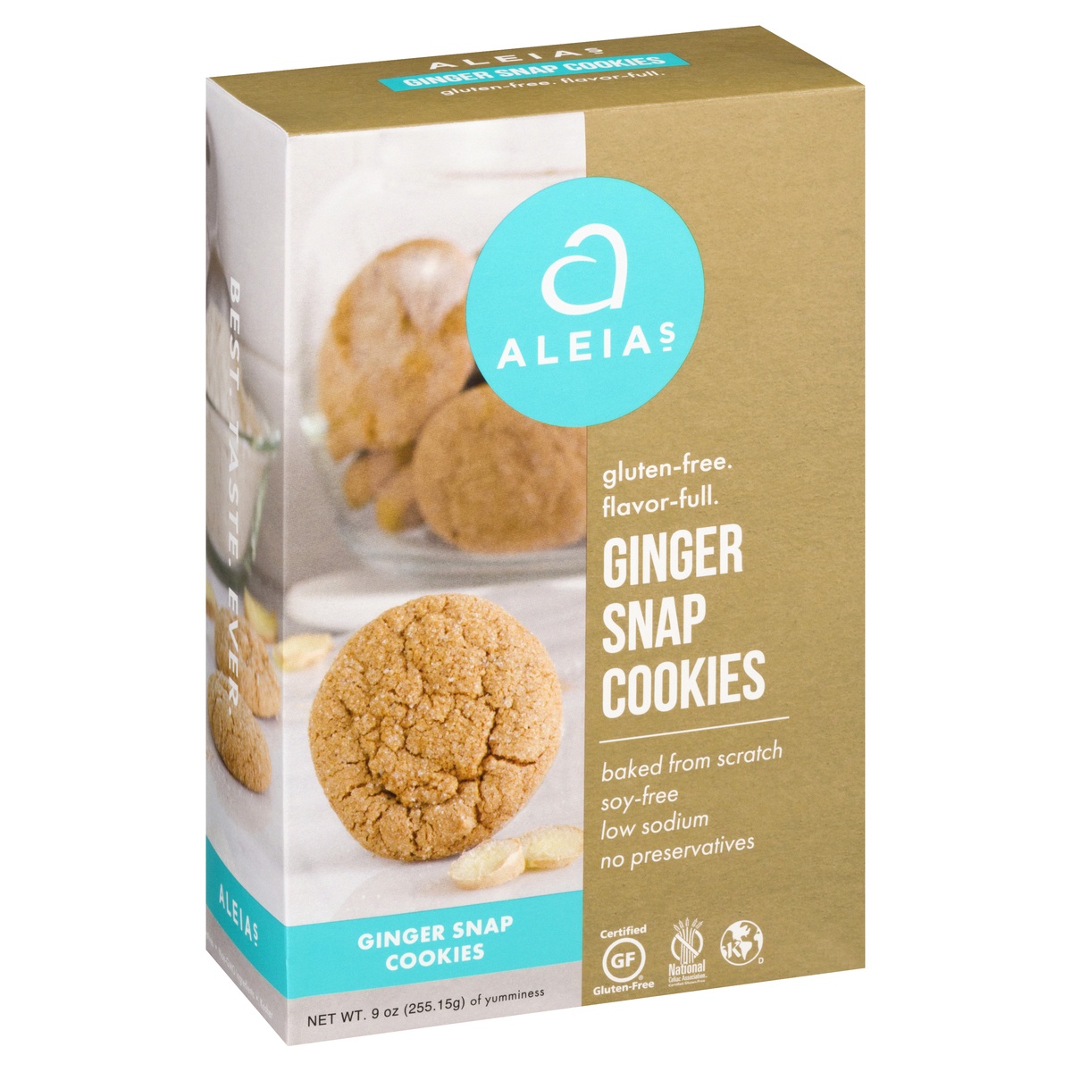 slide 2 of 10, Aleia's Ginger Snap Cookies Gluten Free, 9 oz