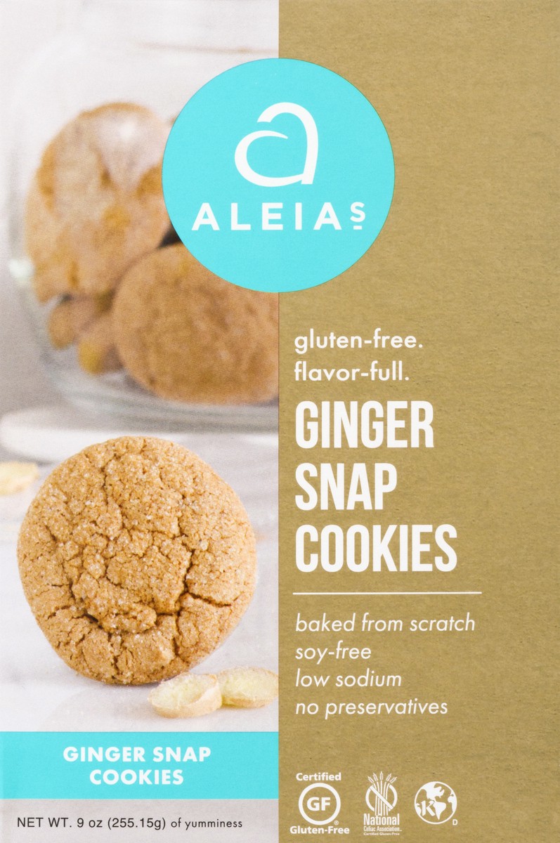 slide 4 of 11, Aleia's Gluten Free Ginger Snap Cookies 9 oz, 9 oz