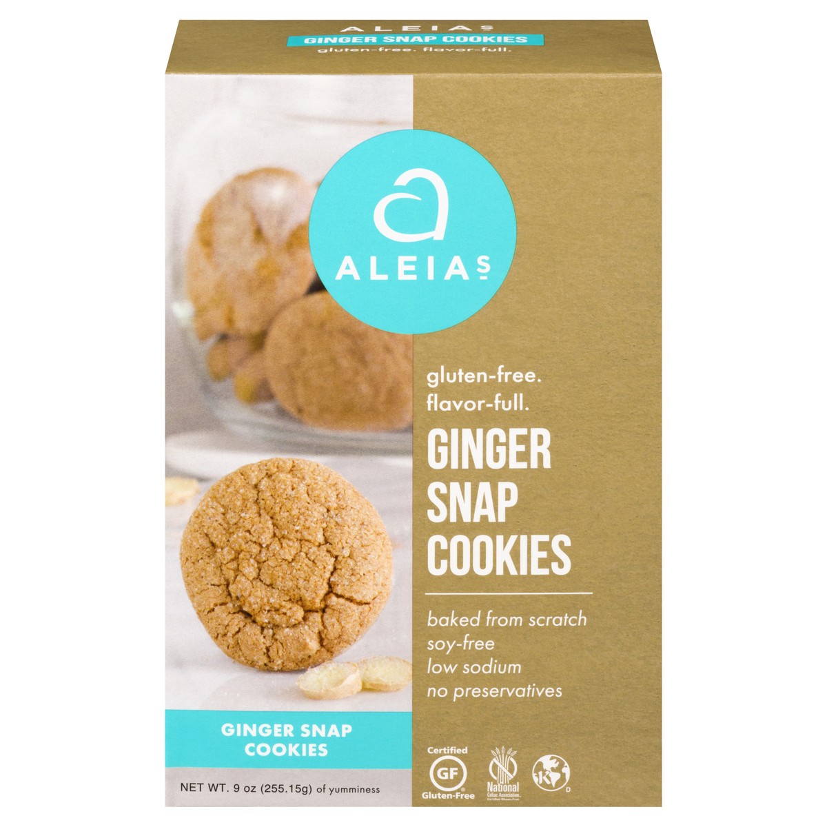 slide 1 of 11, Aleia's Gluten Free Ginger Snap Cookies 9 oz, 9 oz