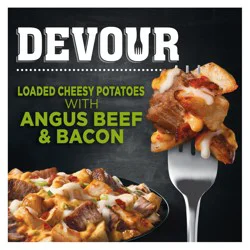 DEVOUR Loaded Cheesy Potatoes with Angus Beef & Smoked Bacon Frozen Meal, 9 oz Box