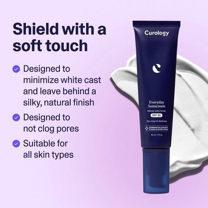 slide 3 of 9, Curology Everyday Sunscreen for Face - SPF 30 - 2 fl oz, 0 x 2 fl oz