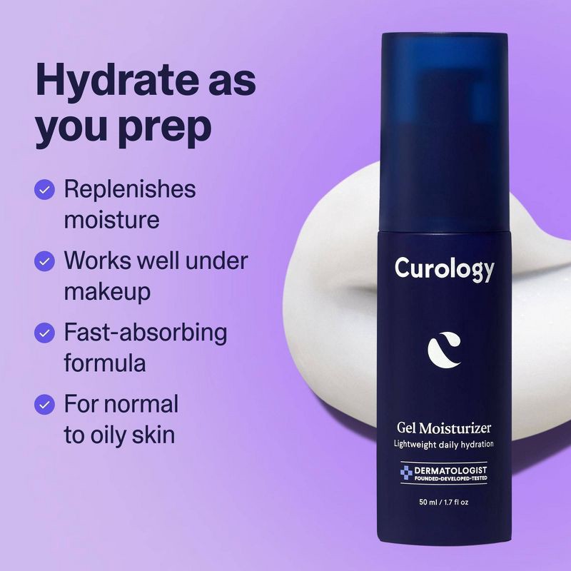 slide 3 of 9, Curology Gel Moisturizer, Lightweight Daily Face Moisturizer with Hyaluronic Acid - 1.7 fl oz, 1.7 fl oz