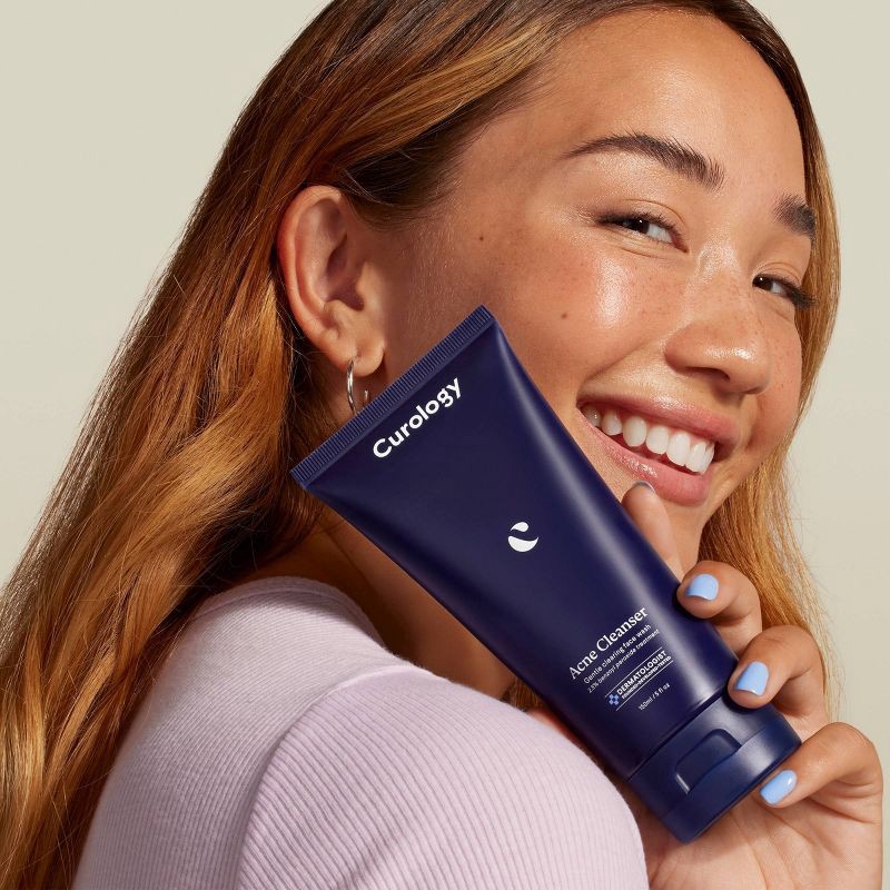 slide 2 of 9, Curology Acne Cleanser, Gentle Clearing Face Wash 2.5% Benzoyl Peroxide Treatment - 5 fl oz, 5 fl oz