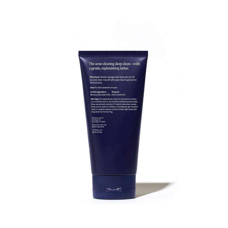 slide 6 of 9, Curology Acne Cleanser, Gentle Clearing Face Wash 2.5% Benzoyl Peroxide Treatment - 5 fl oz, 5 fl oz