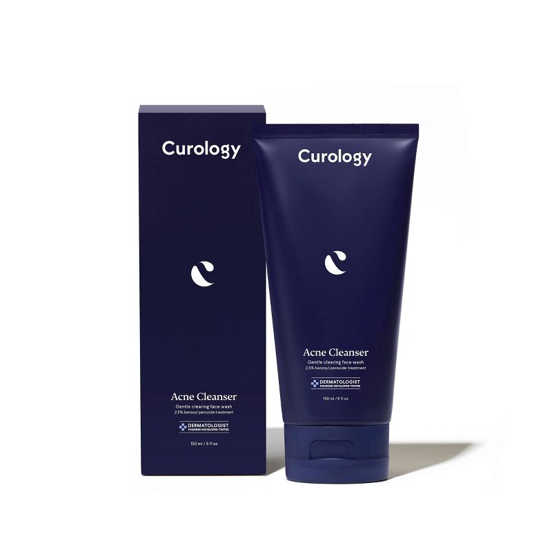 slide 7 of 9, Curology Acne Cleanser, Gentle Clearing Face Wash 2.5% Benzoyl Peroxide Treatment - 5 fl oz, 5 fl oz